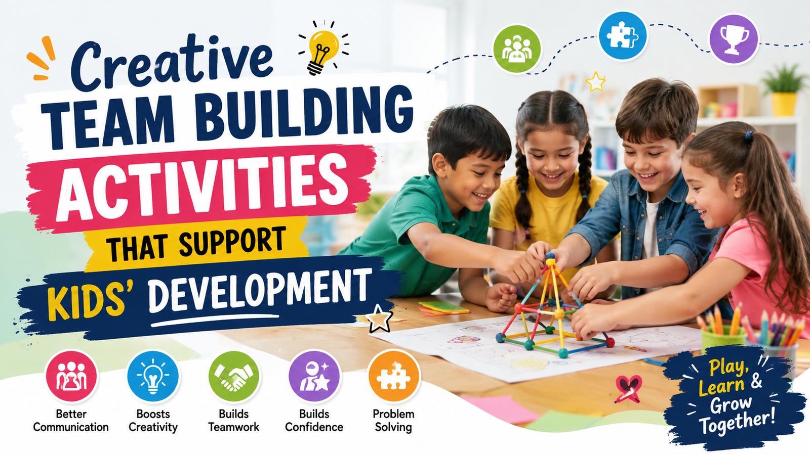 Creative team building activities that support kids’ development